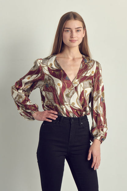 Satin Long Sleeve Bodysuit