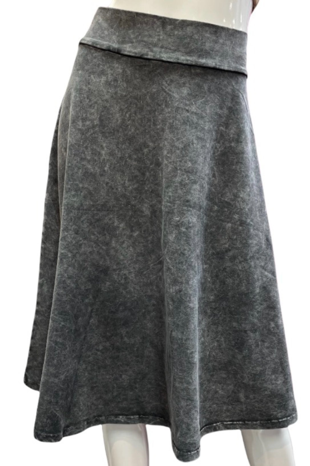 Mineral Wash Skater Skirt 26"