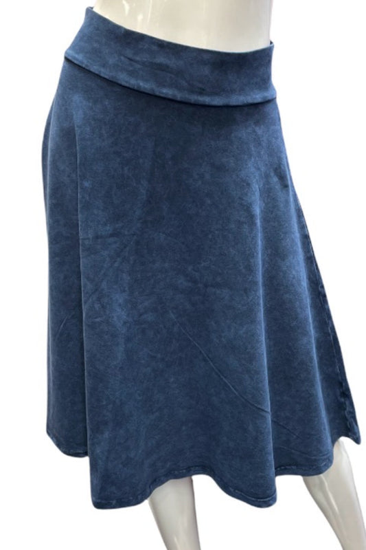 Mineral Wash Skater Skirt 26"