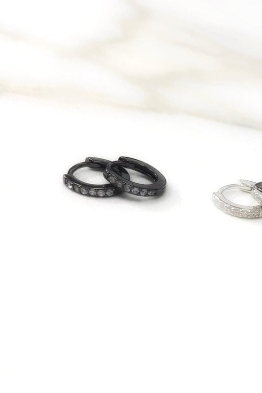 Mini CZ Huggie Hoop Earrings
