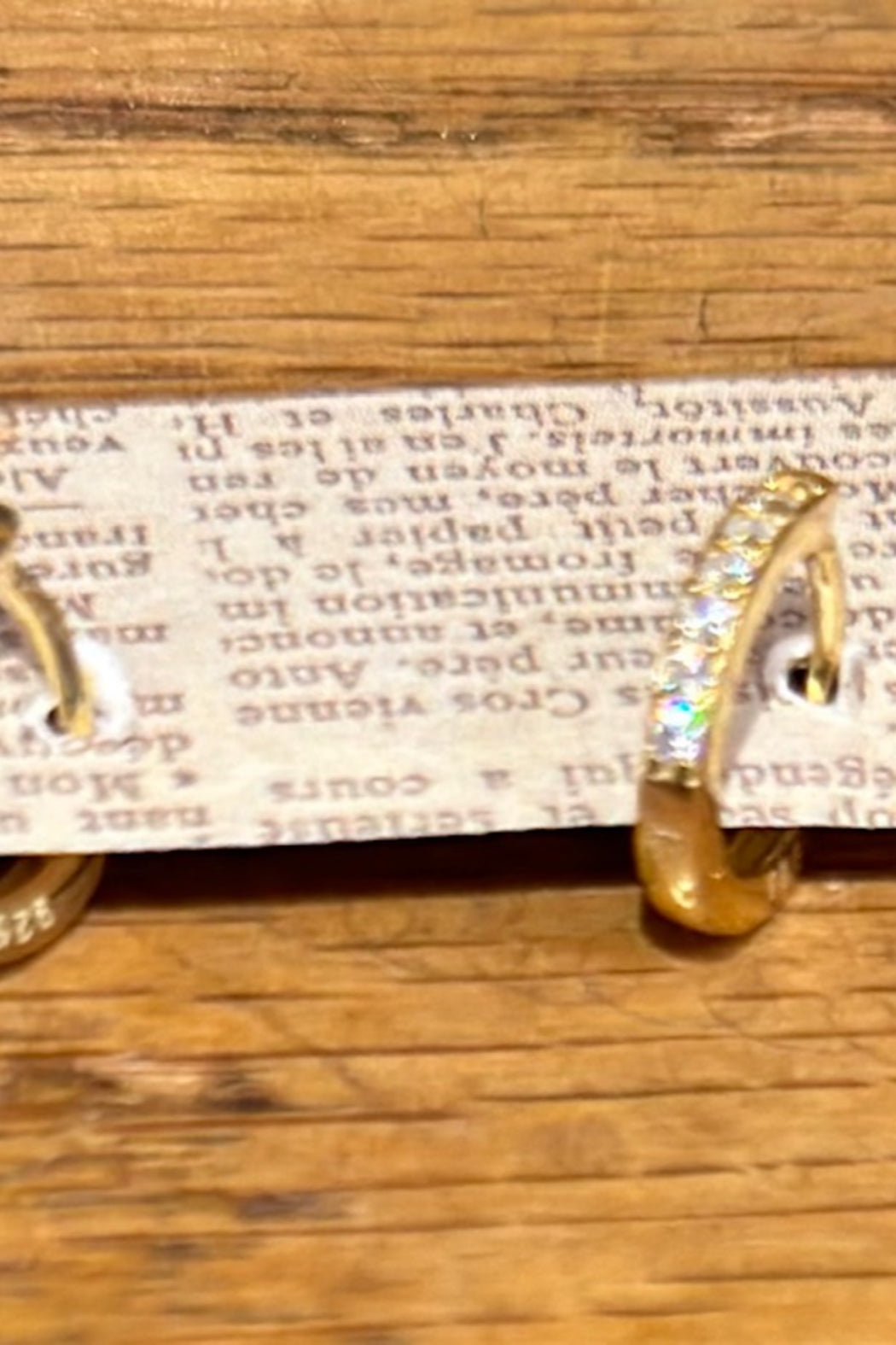 Mini CZ Huggie Hoop Earrings