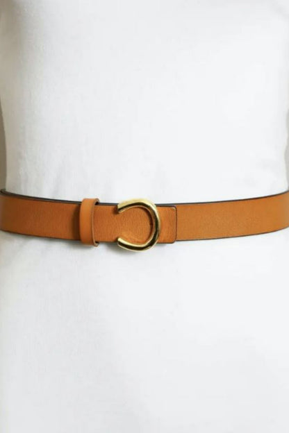 Minimalist Gold Horseshoe Belt