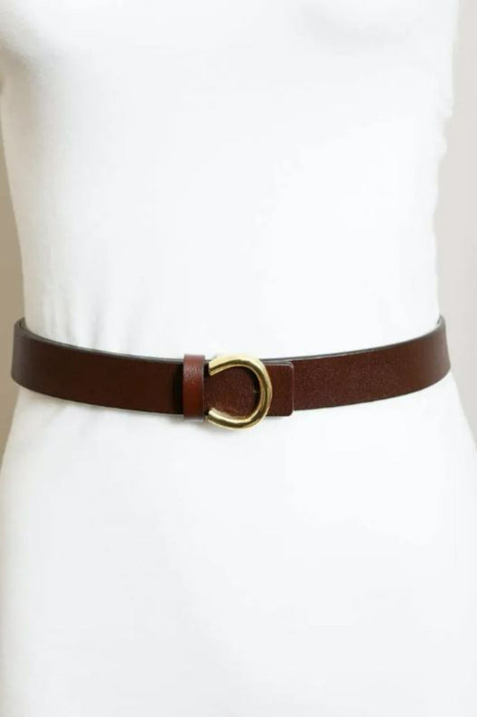 Minimalist Gold Horseshoe Belt