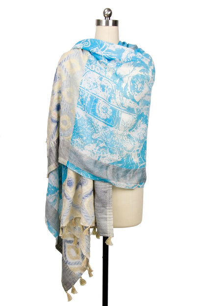 Misty Mixed Bordered Scarf