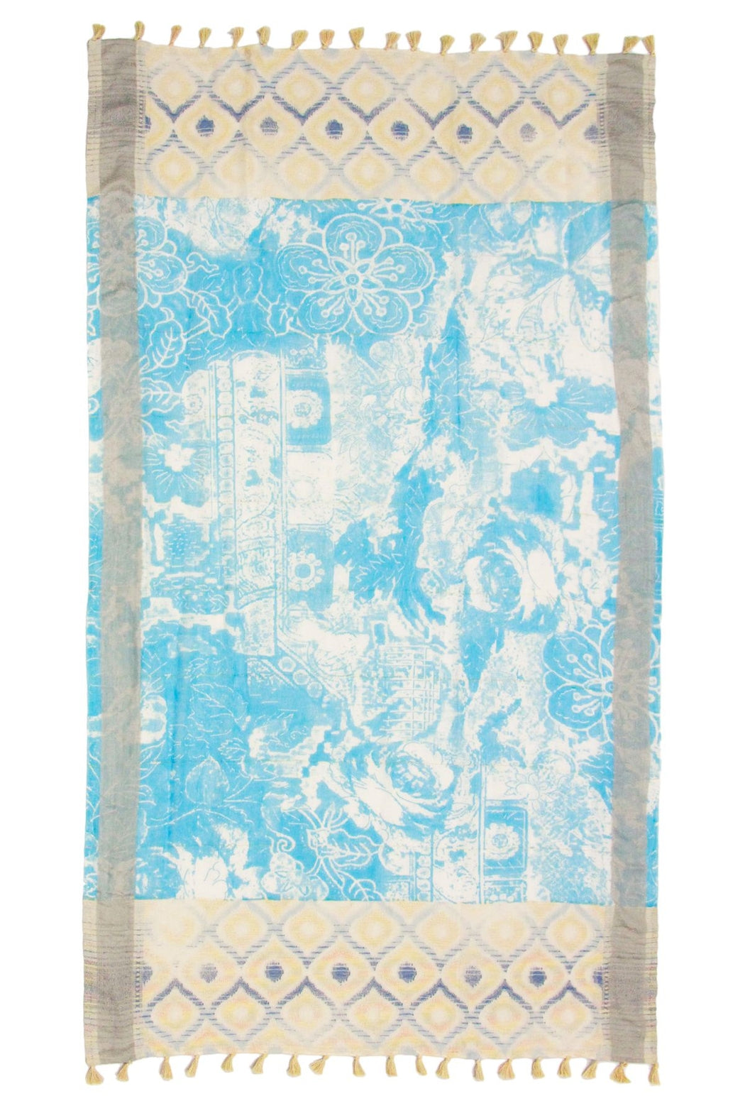 Misty Mixed Bordered Scarf
