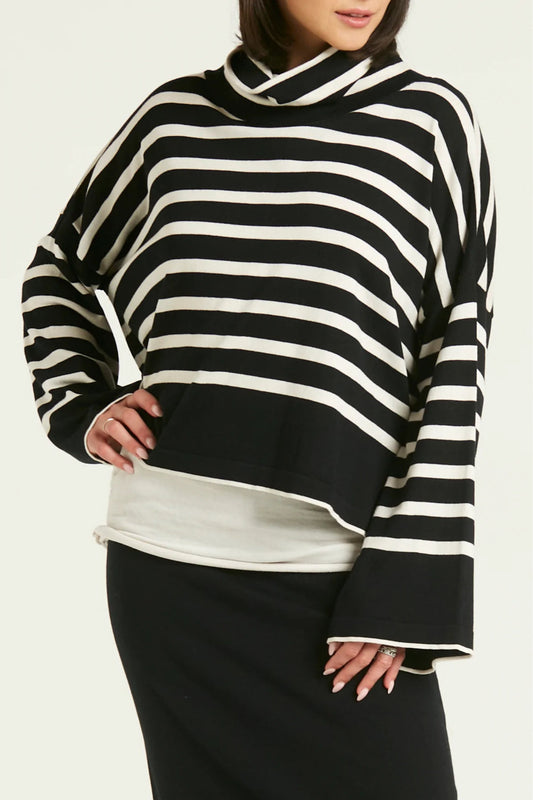 Mod Stripe Cowl