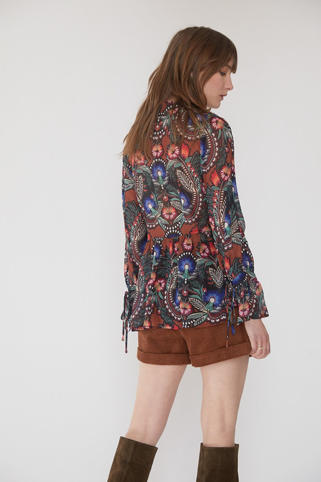 Molly Bracken Fluid Floral Blouse