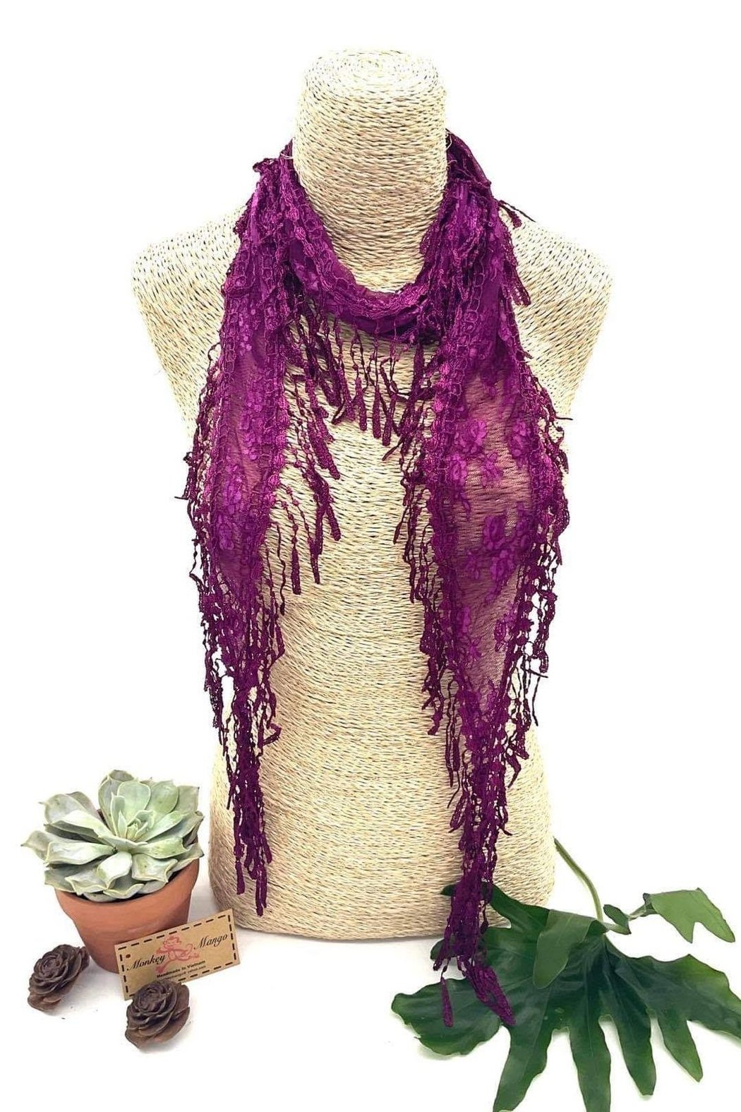 Floral Lace Scarf