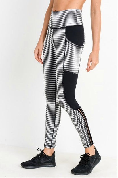 Monochrome Tiramisu Print Legging