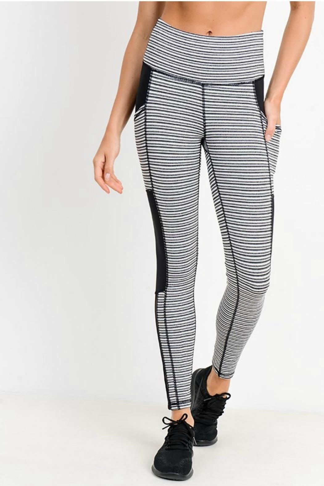Monochrome Tiramisu Print Legging