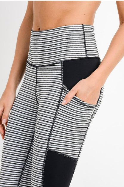Monochrome Tiramisu Print Legging
