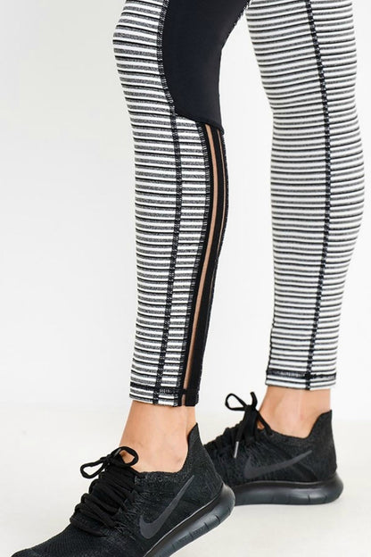 Monochrome Tiramisu Print Legging