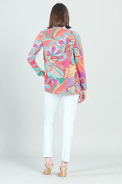 Mosaic Print Cardigan-Set