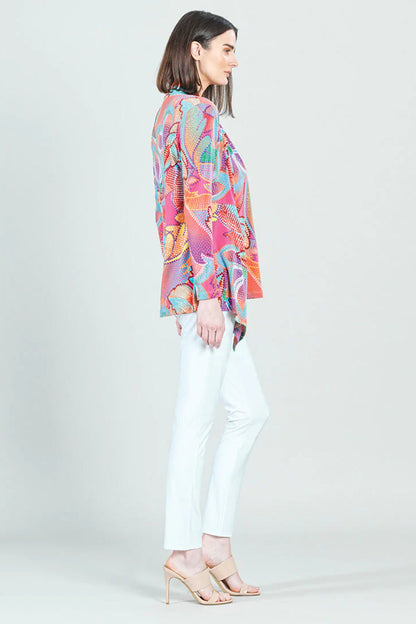 Mosaic Print Cardigan-Set