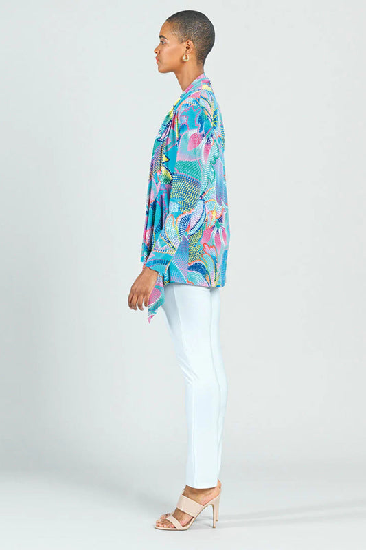 Mosaic Print Cardigan-Set