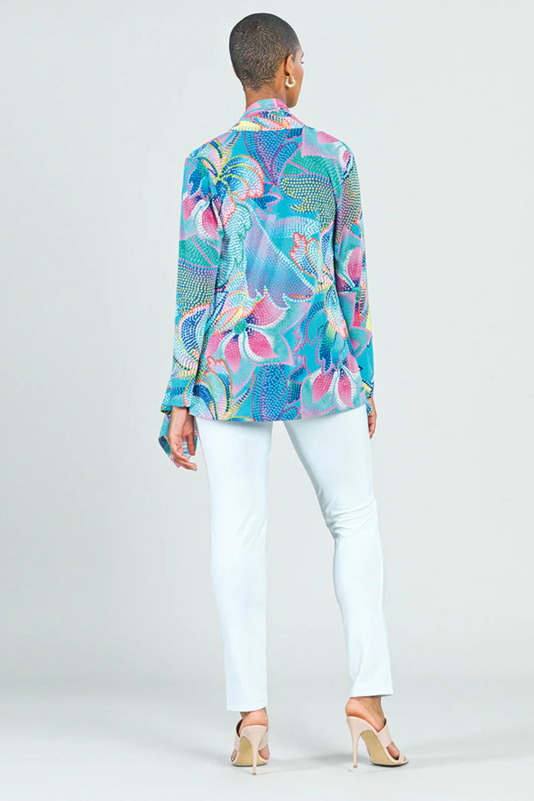Mosaic Print Cardigan-Set