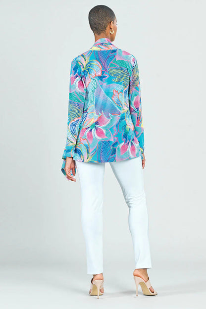 Mosaic Print Cardigan-Set