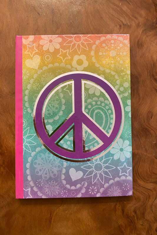 Multi Colored Peace Sign Journal