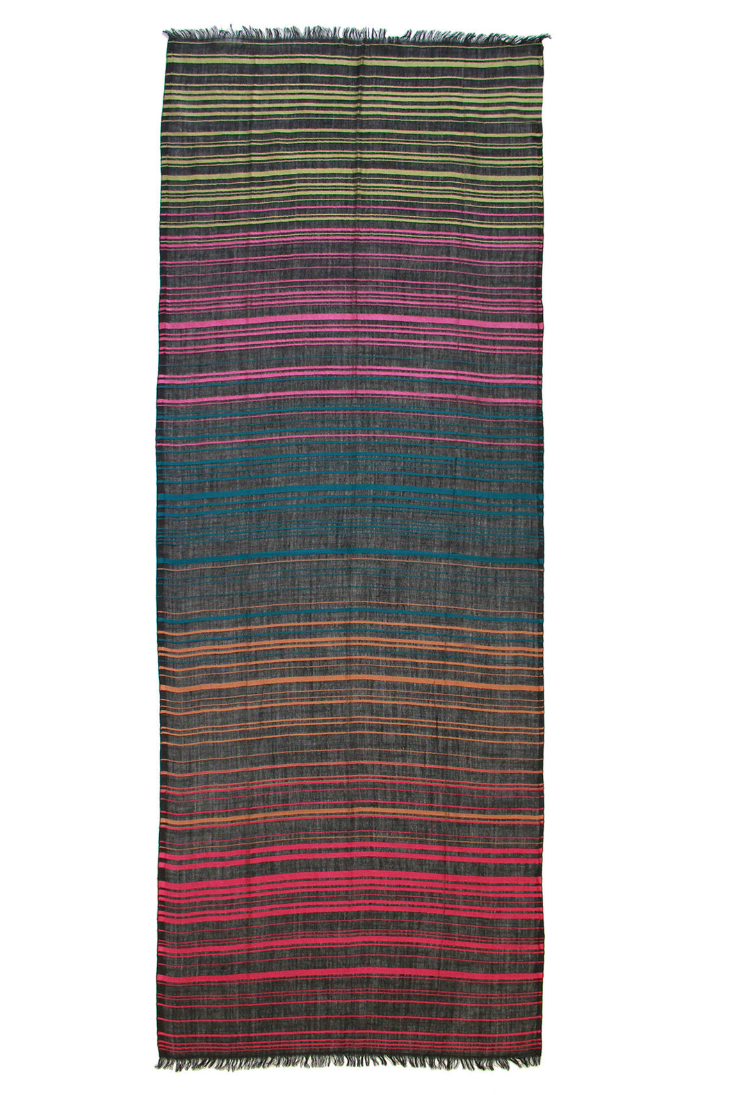 Multi Colored Striped Scarf