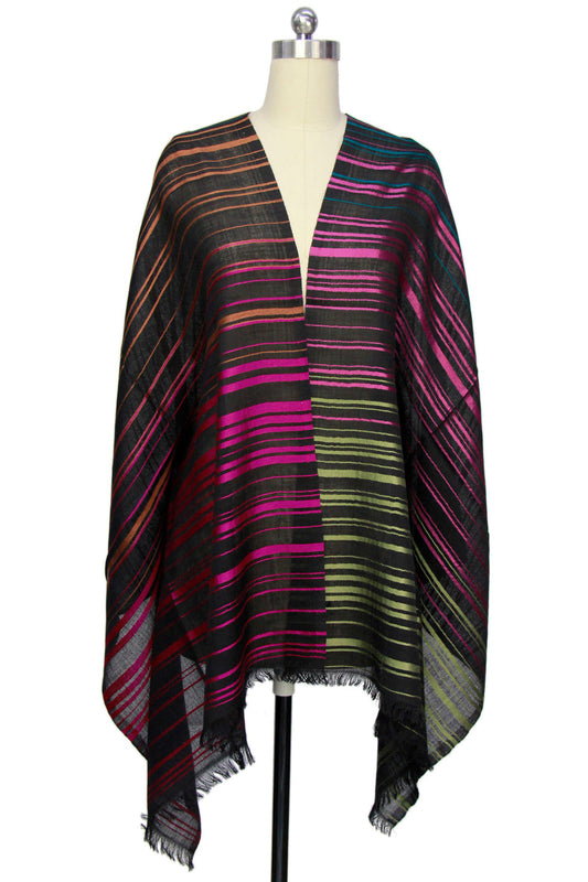 Multi Colored Striped Scarf