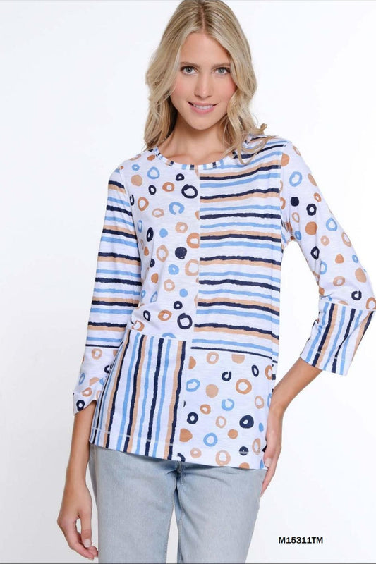 Circles & Lines Top
