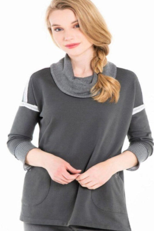 Cowl Neck Sweatshirt
