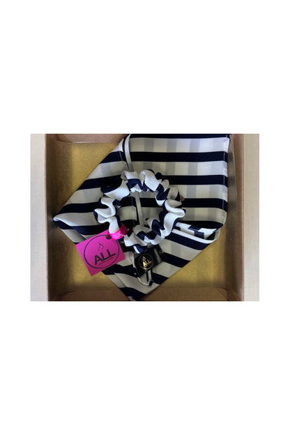 Natural 100% Silk Scarf and Hair Elastic Scrunchie Set