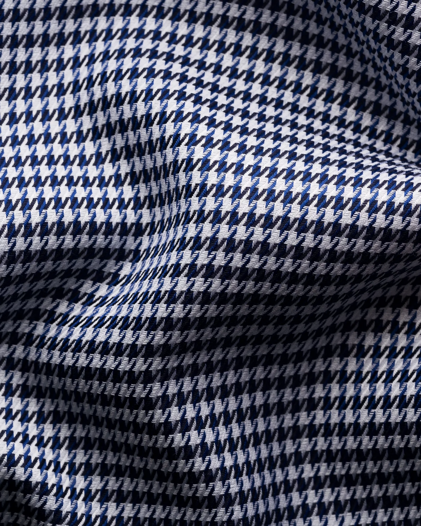 Eton Houndstooth Print Signature Twill Shirt
