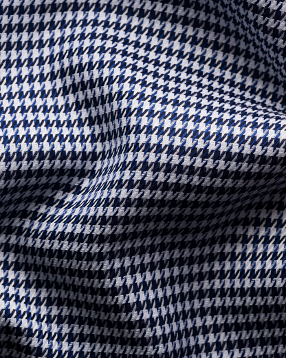Eton Houndstooth Print Signature Twill Shirt