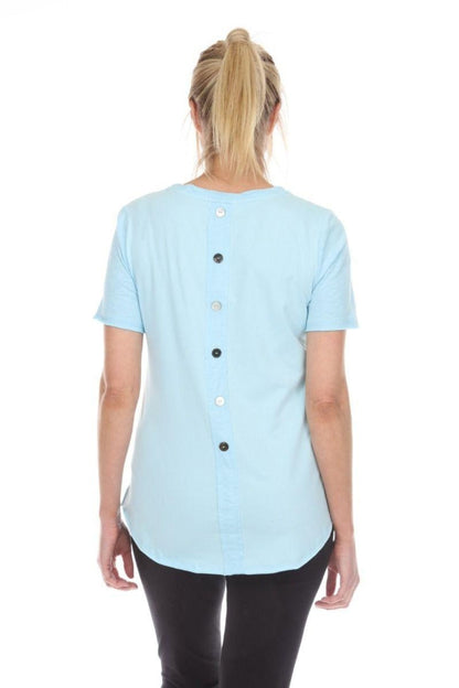 Raw Edge Hem Tee