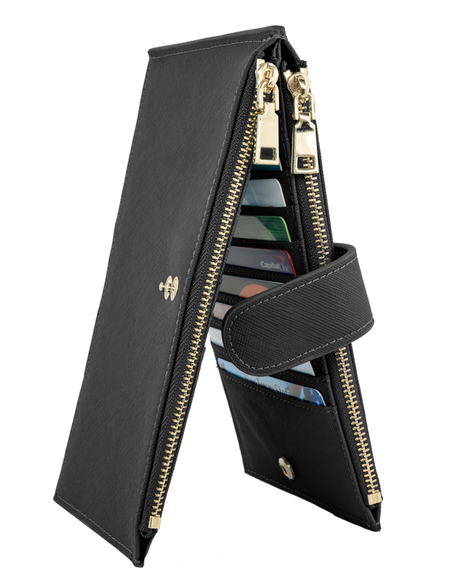 RFID Blocking Bifold Multi Card Case Wallet with CDC Card Slot- Random Color