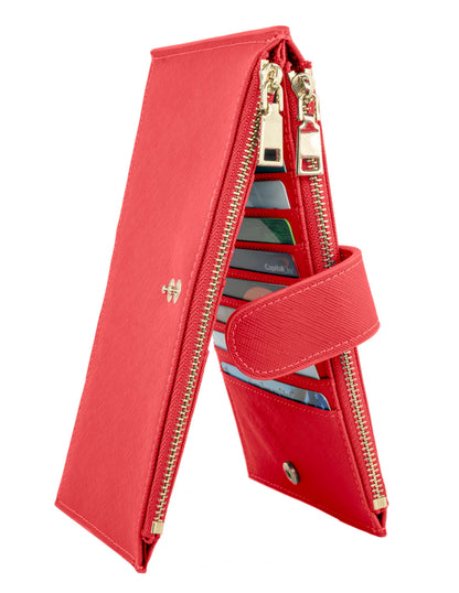 RFID Blocking Bifold Multi Card Case Wallet with CDC Card Slot- Random Color
