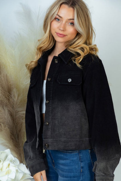 Ombre Corduroy Jacket