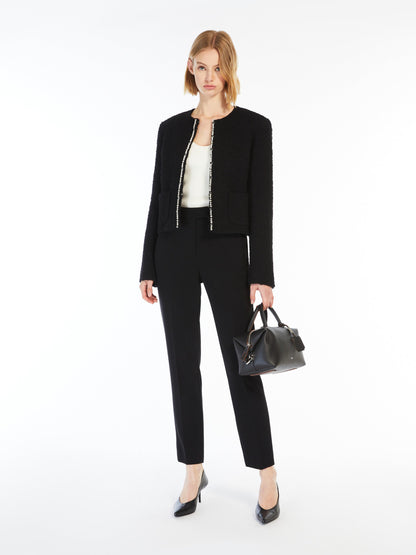 Max Mara Onirica Black Tweed Jacket