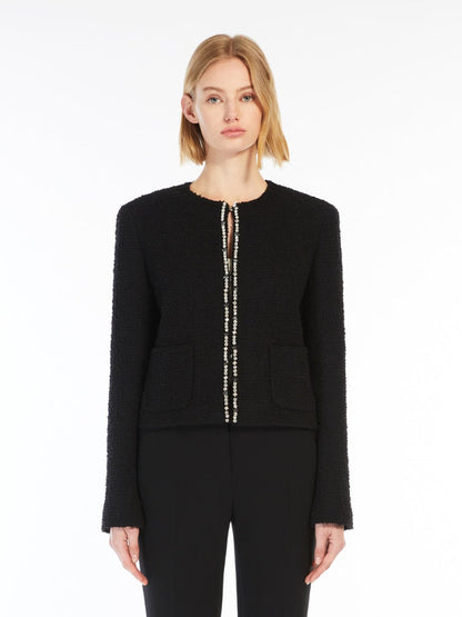 Max Mara Onirica Black Tweed Jacket