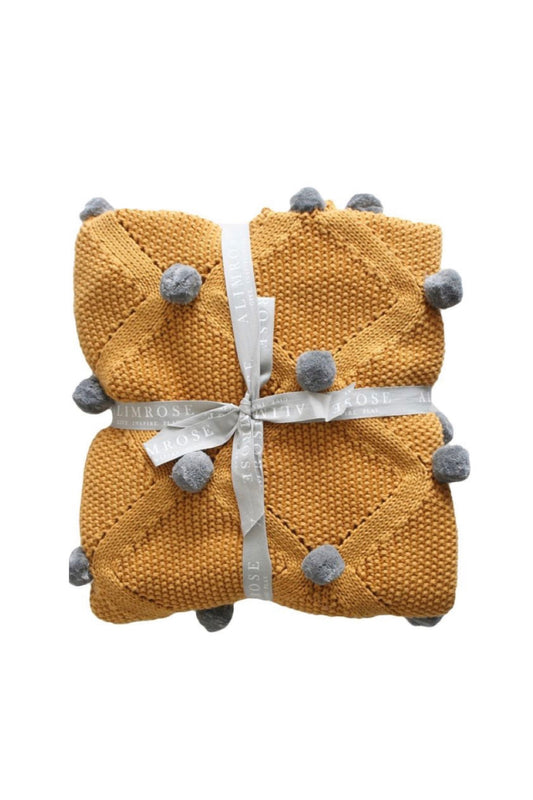 Organic Pom Pom Blanket