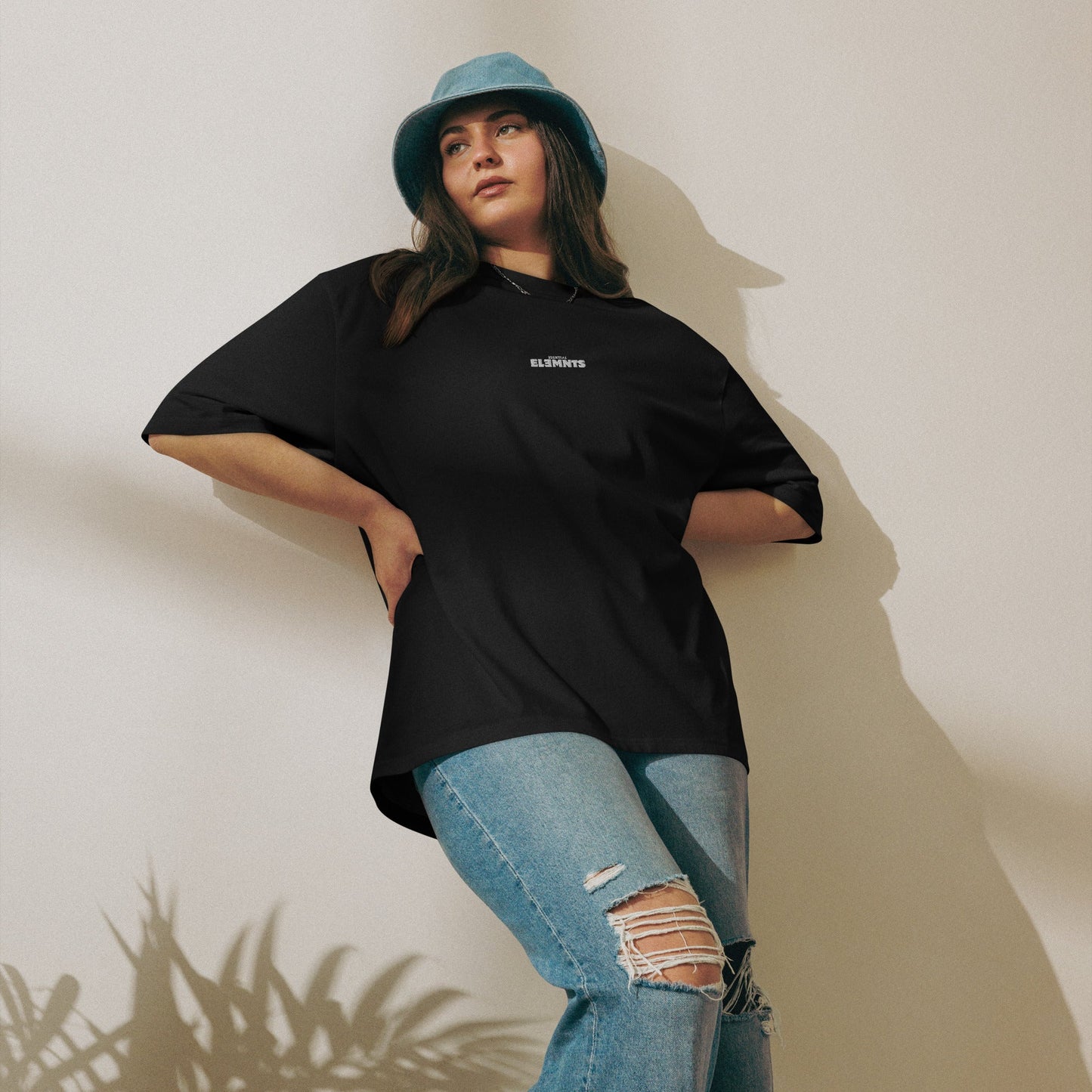 ESSNTIAL ELEMNTS Unisex OS HW Embroidered Tee