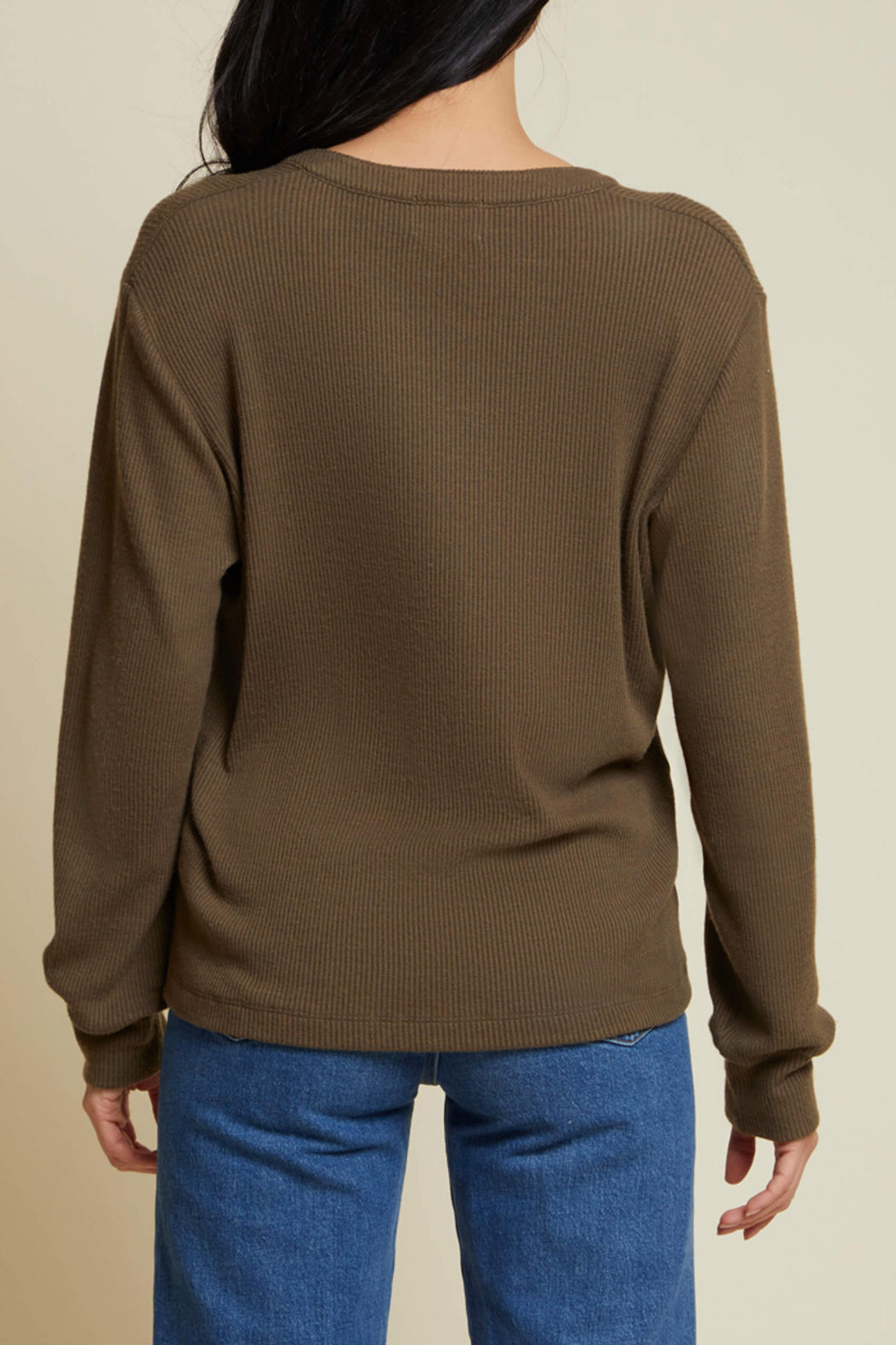Oversized V Neck Top