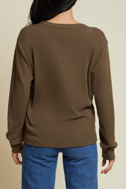 Oversized V Neck Top