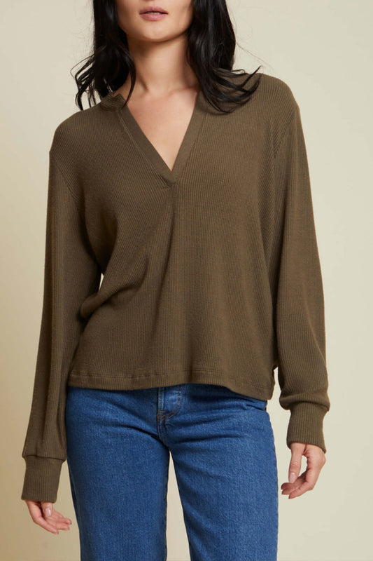 Oversized V Neck Top