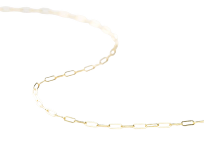 X Clip Link Necklace 18" Gold