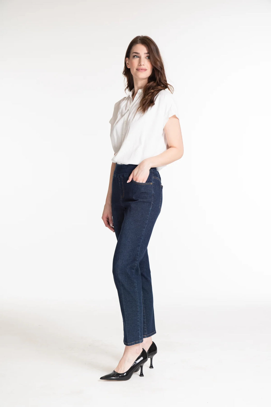 P/O ANKLE JEAN PANT W/REAL FRT & BK PKTS