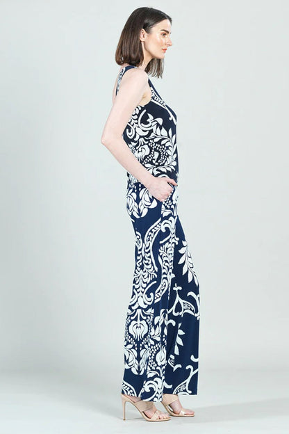 Paisley-Print Drop-Shoulder Top