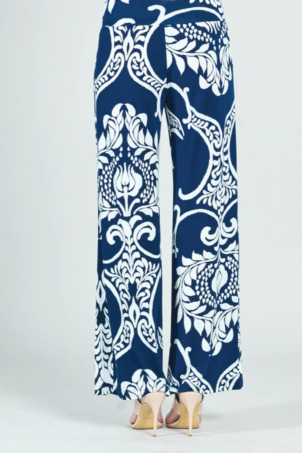 Paisley-Print Pants with Pockets