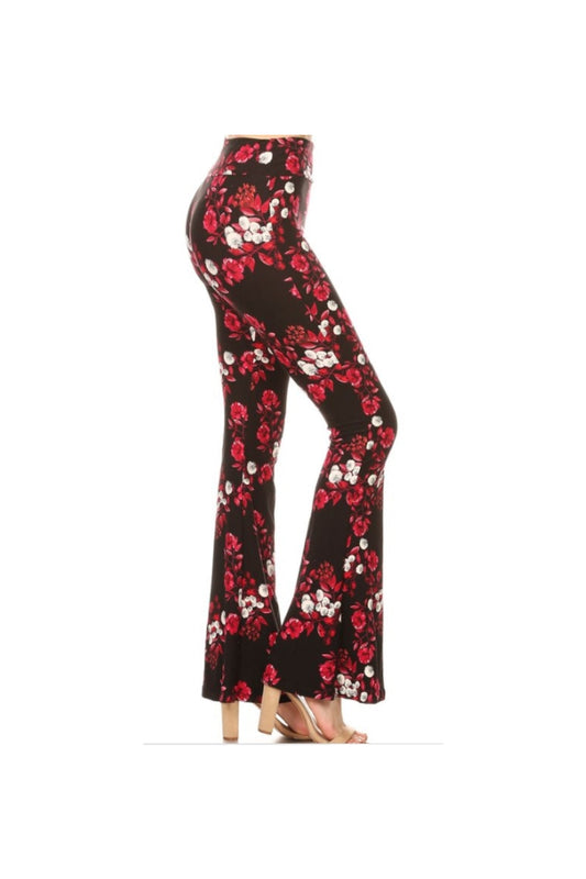 Palazzos with Panache - Red Floral