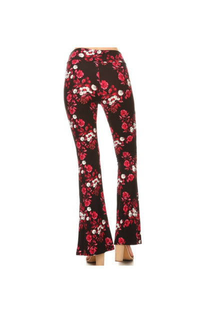 Palazzos with Panache - Red Floral