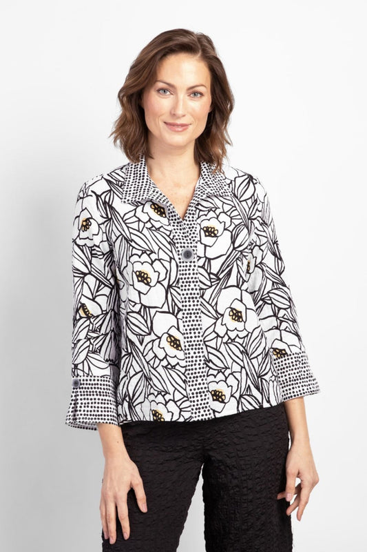 Palm Beach Floral Blouse