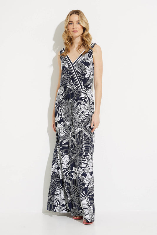 Palm Print Maxi Dress