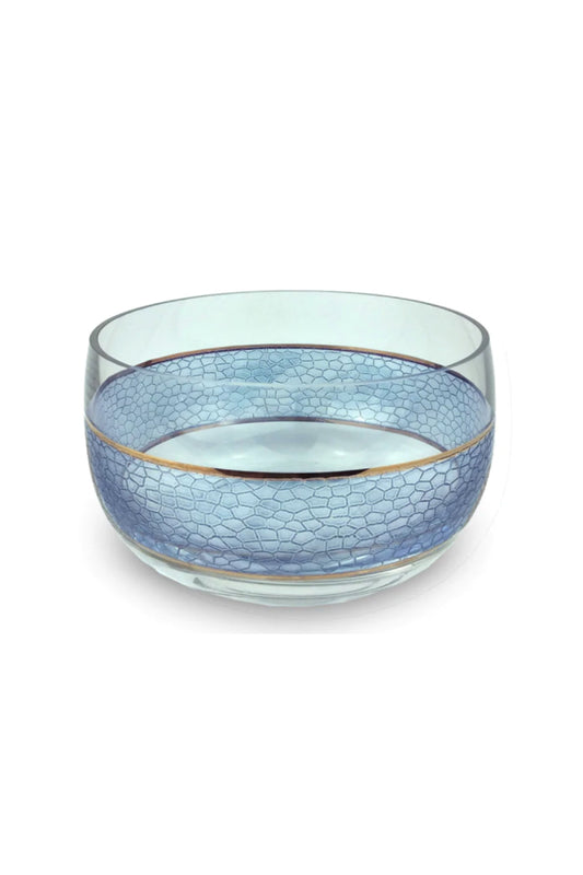 Panthera Indigo Glass Medium Bowl