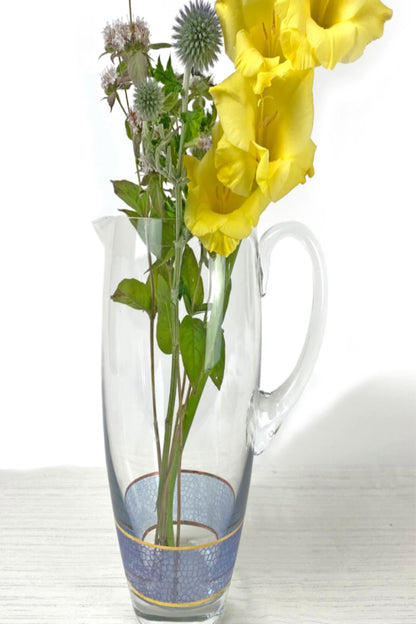 Panthera Indigo Glass Pitcher